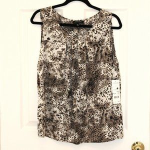 Notations Animal Print Top XL